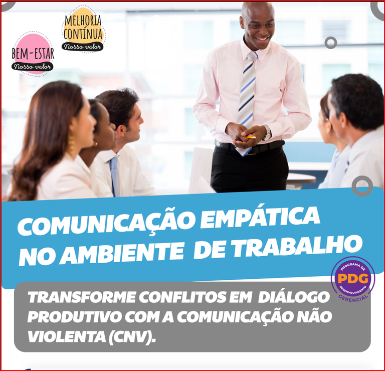 Webinar Comunicação Empática no Ambiente de Trabalho Webinar Comunicação Empática no Ambiente de Trabalho